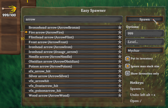 Large arrow stack example