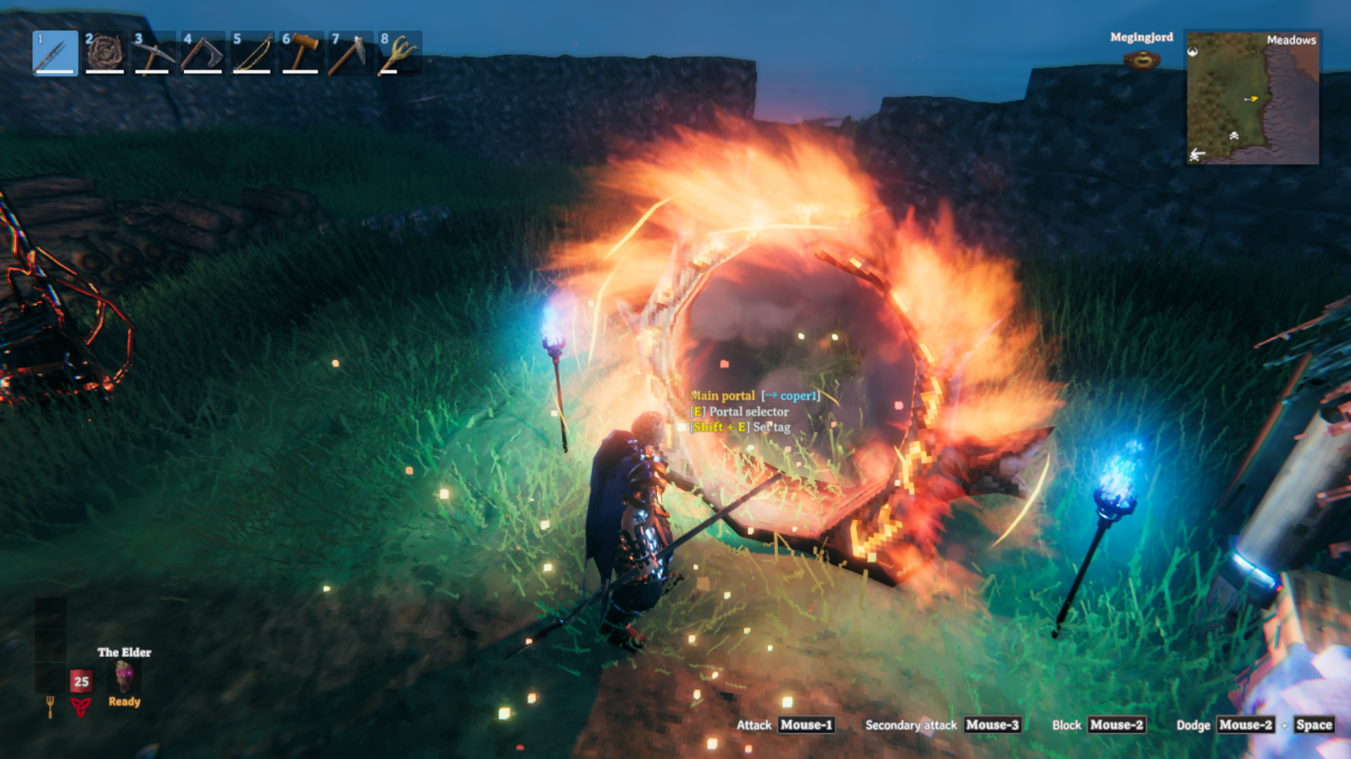 Portal selector window