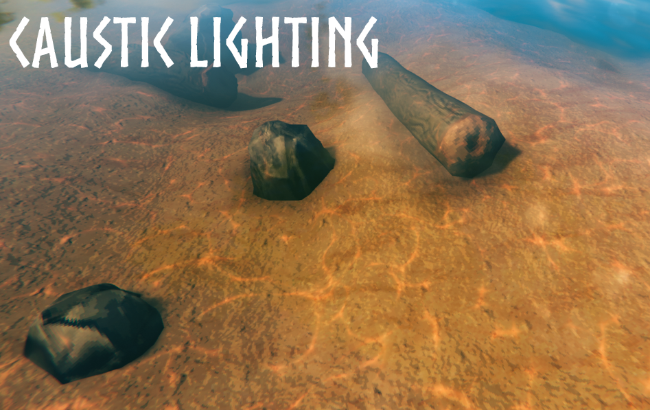 Underwater caustic lighting