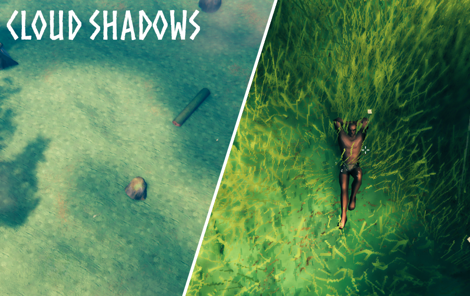 Wind-driven cloud shadows