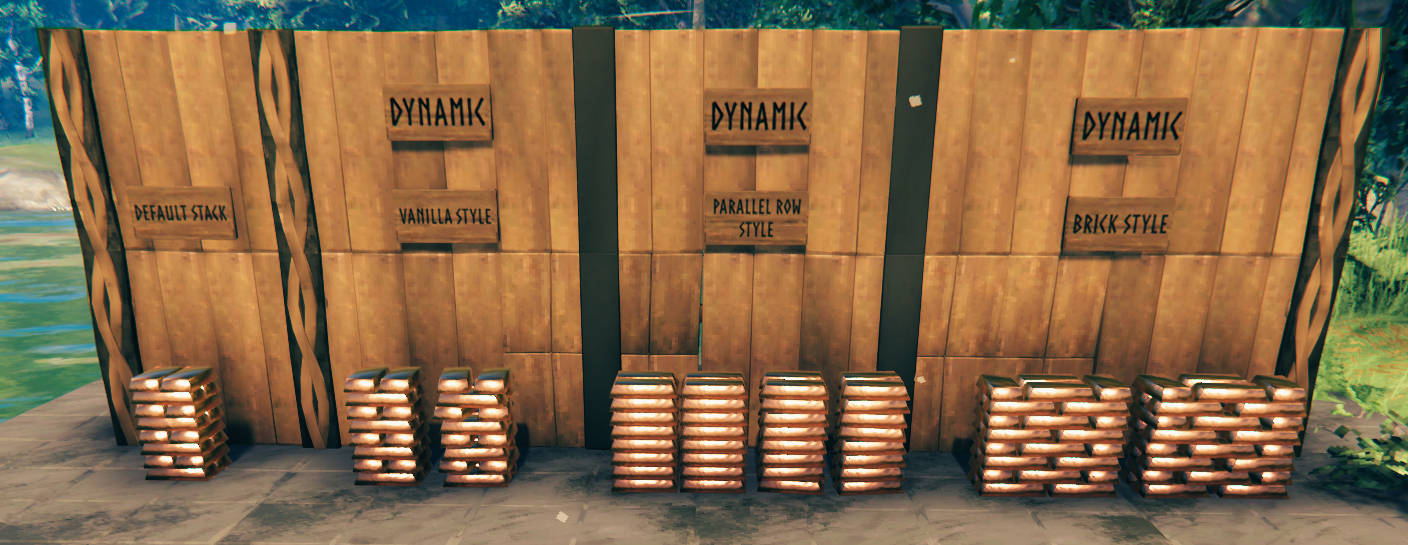 DynamicStorage Forge ingot arrangement styles