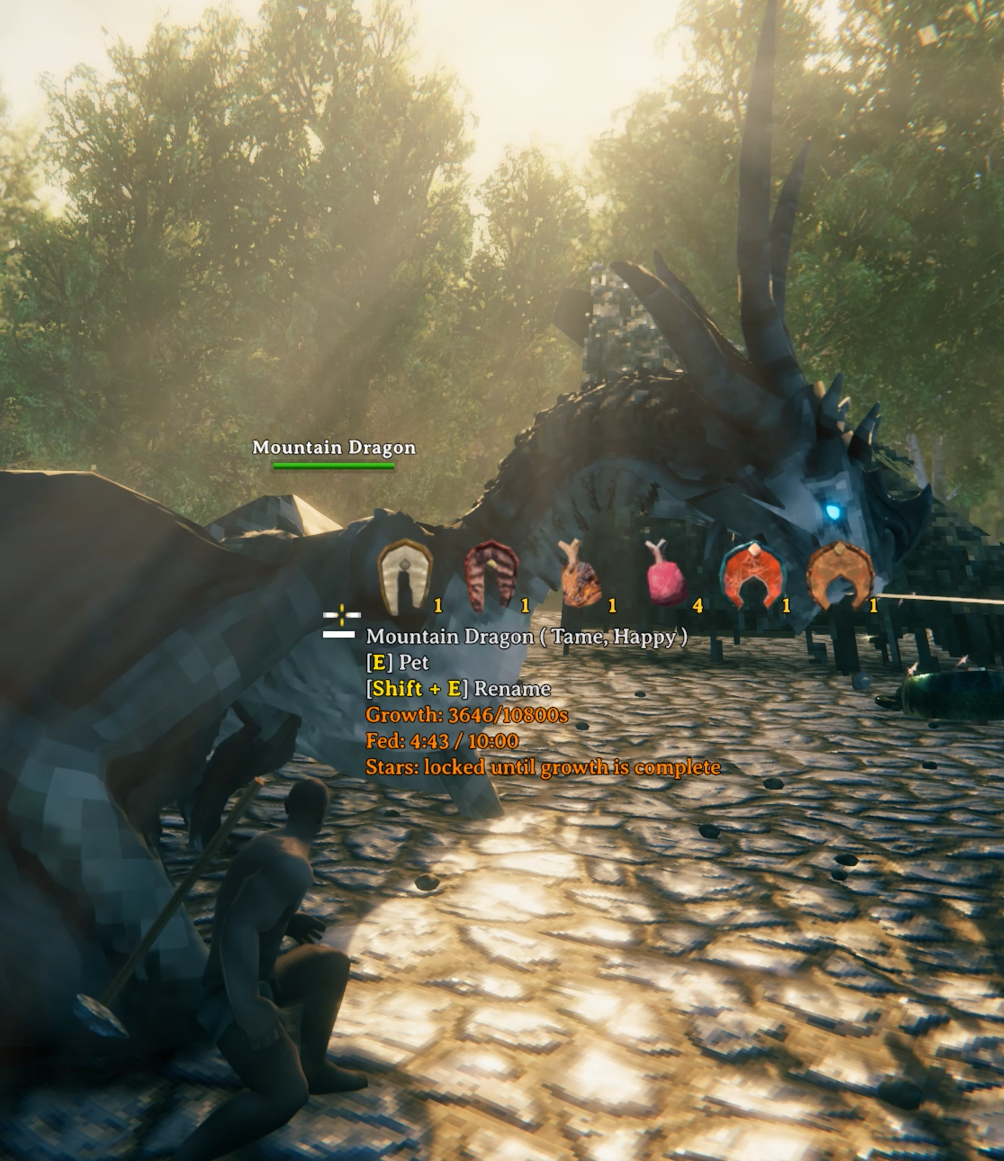 Growing dragon food choices and progress