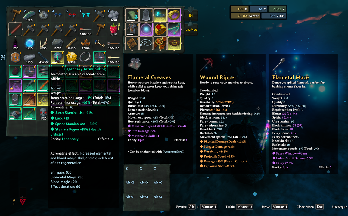EpicLoot item details in an InventorySlots tooltip