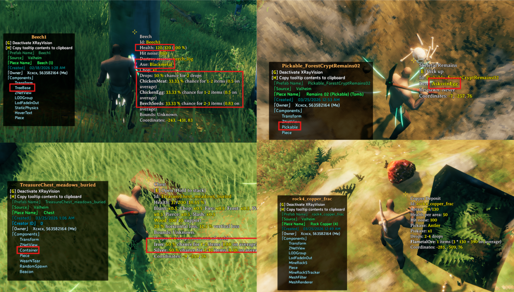 Object drop configuration