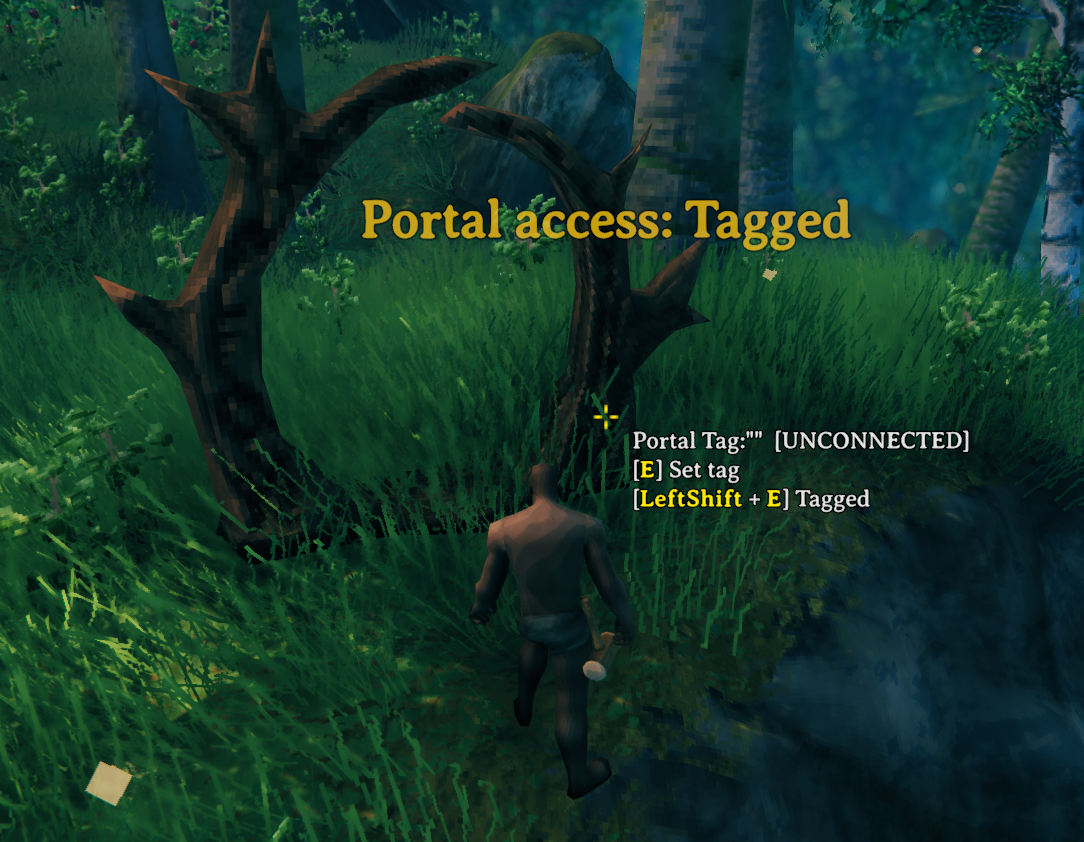 Tagged portal hover text with connection status