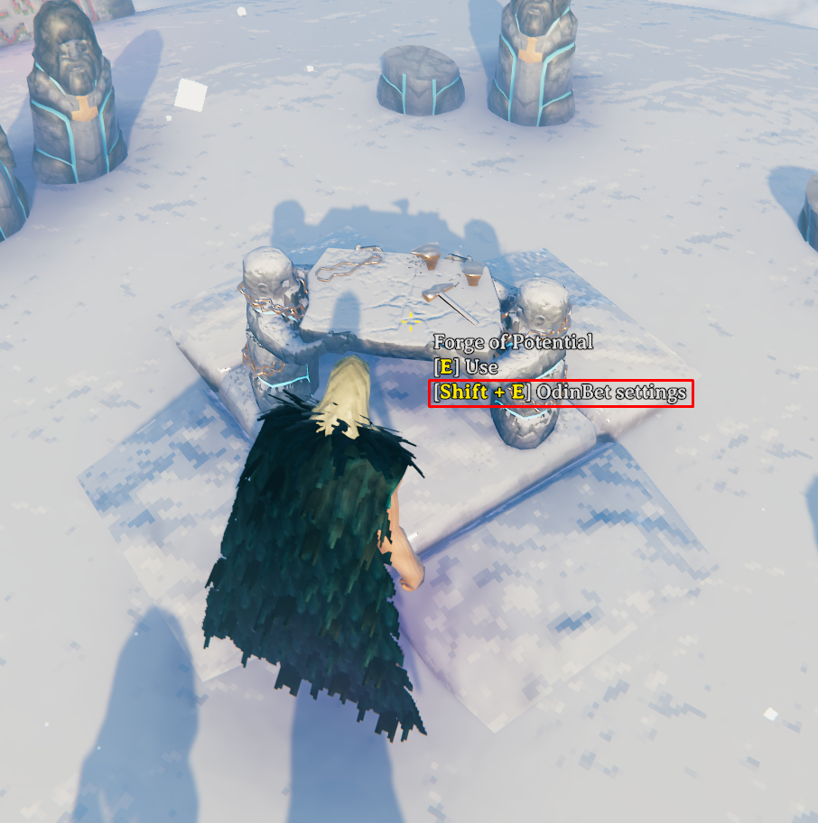 Shift + E at the Refinement Forge opens the settings