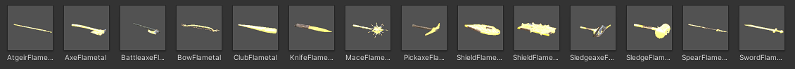 Flametal Weapons