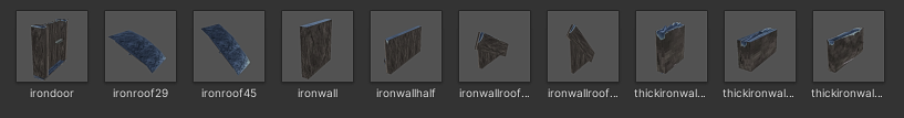 Iron Building Pieces