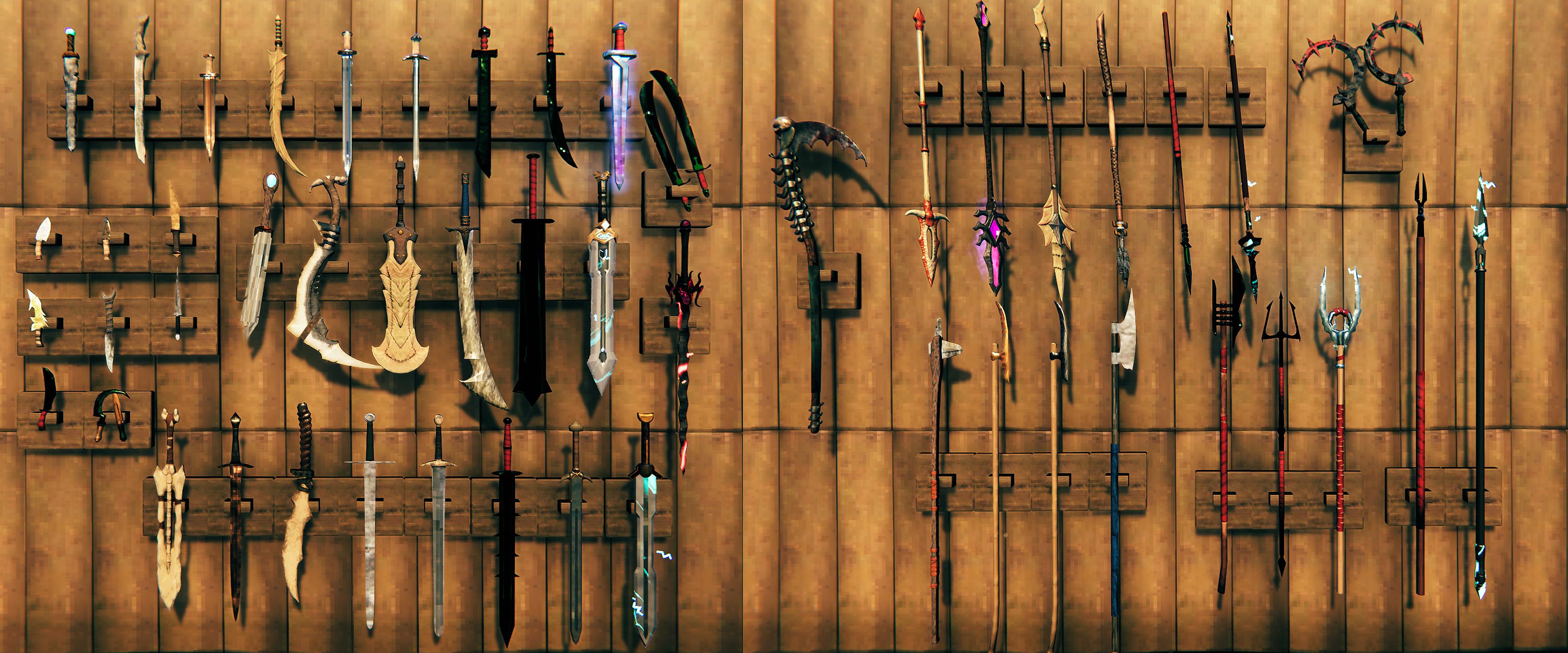 Warfare showcase1 Swords + daggers