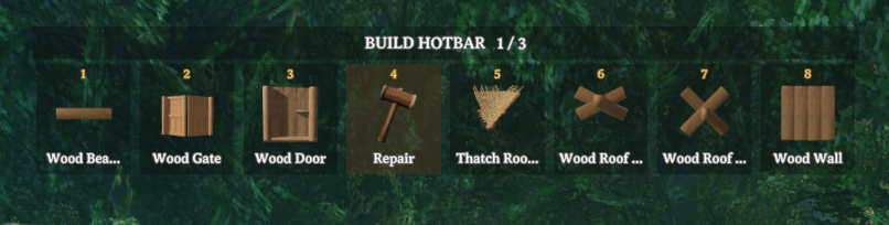 Keyboard hotbar