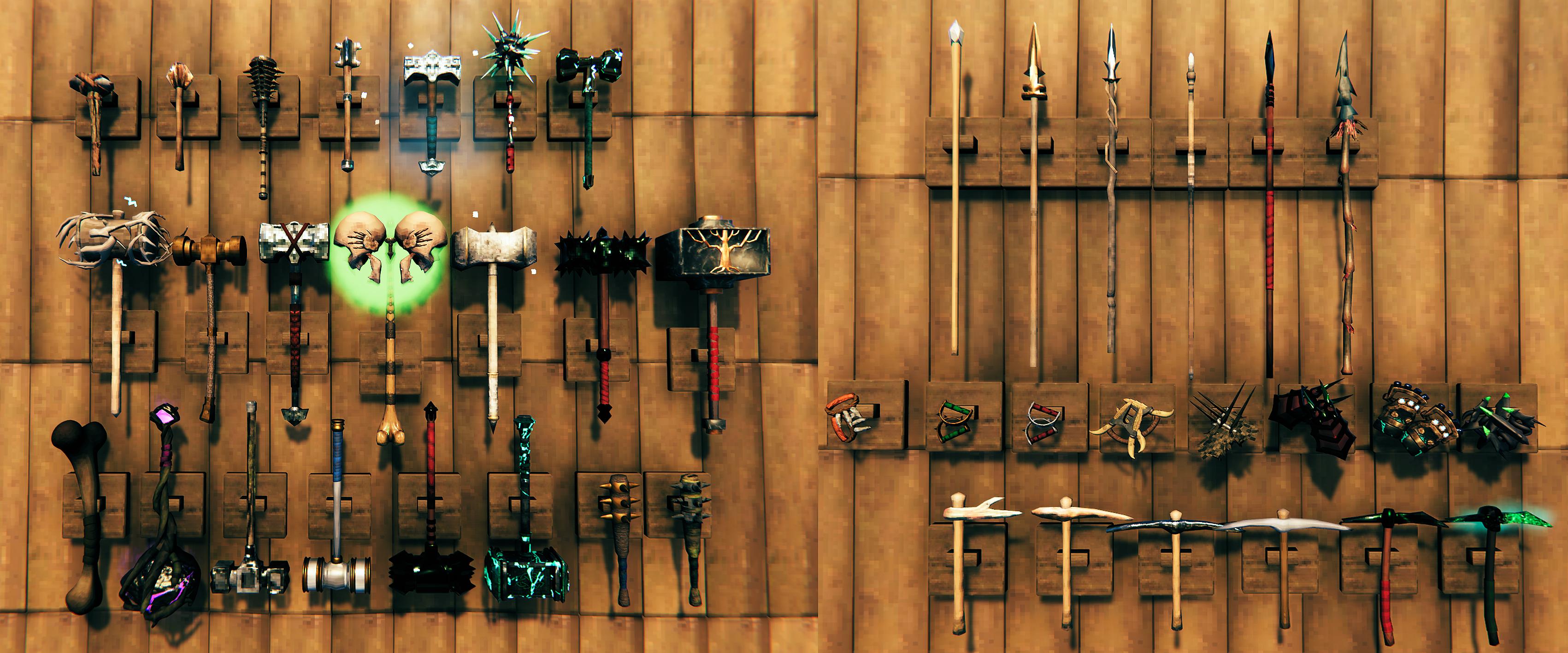 Warfare Warpike, Lances, Atgeirs, Fistweapons, Spears, pickaxe