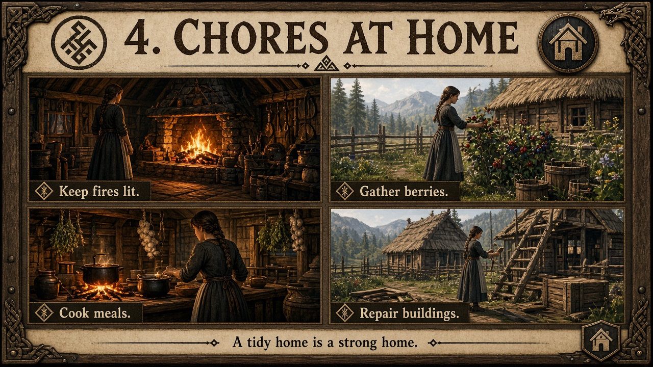 4. Chores at home