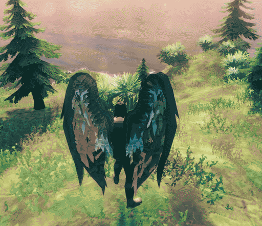 Wings of Hraesvelgr in flight